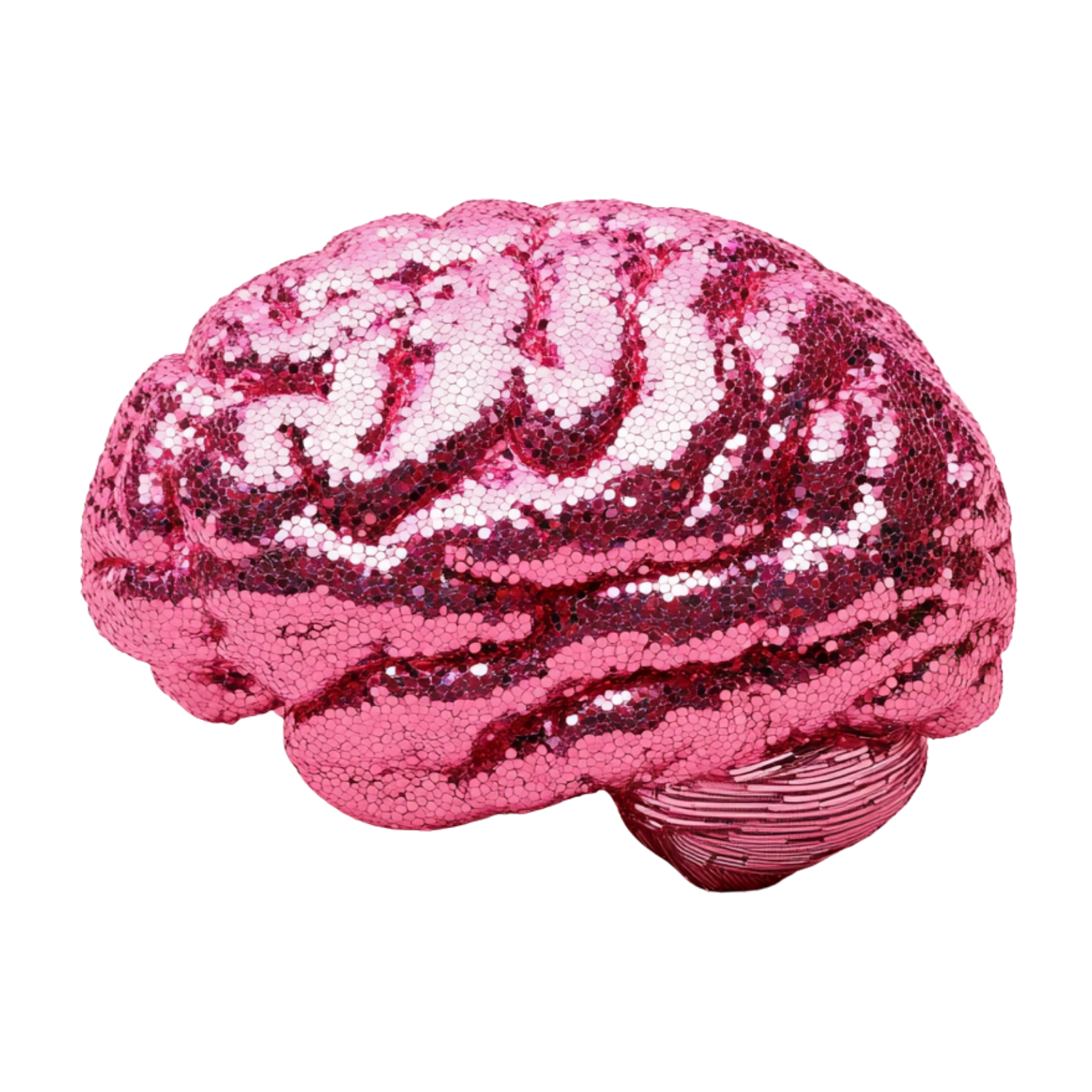 Sparkly pink brain
