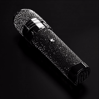 Sparkly rhinestone microphone